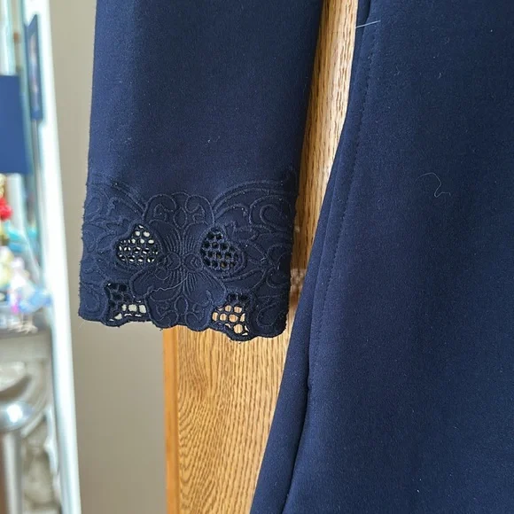 Ted Baker Emey Fit & Flare Dress in Navy TB 4 US 10 Long sleeve - Picture 4 of 9